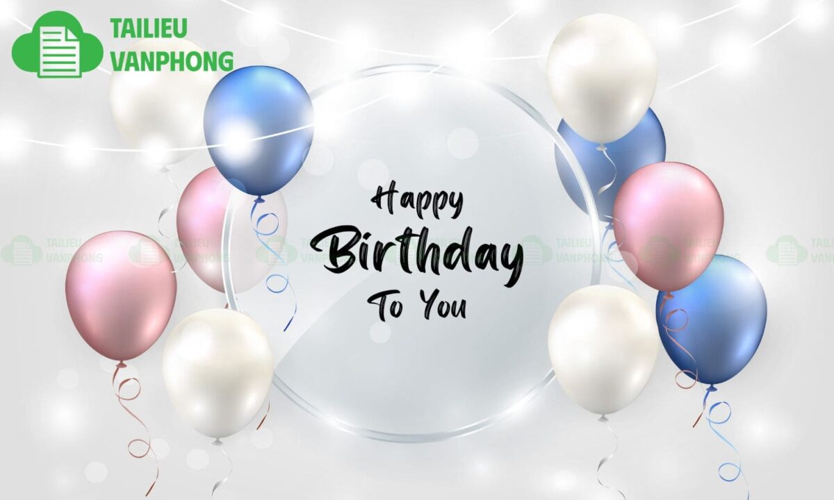 background sinh nhật vector